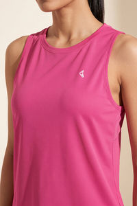 Zelocity Quick Dry Contour Tank Top - Pink Yarrow — thumbnail 5